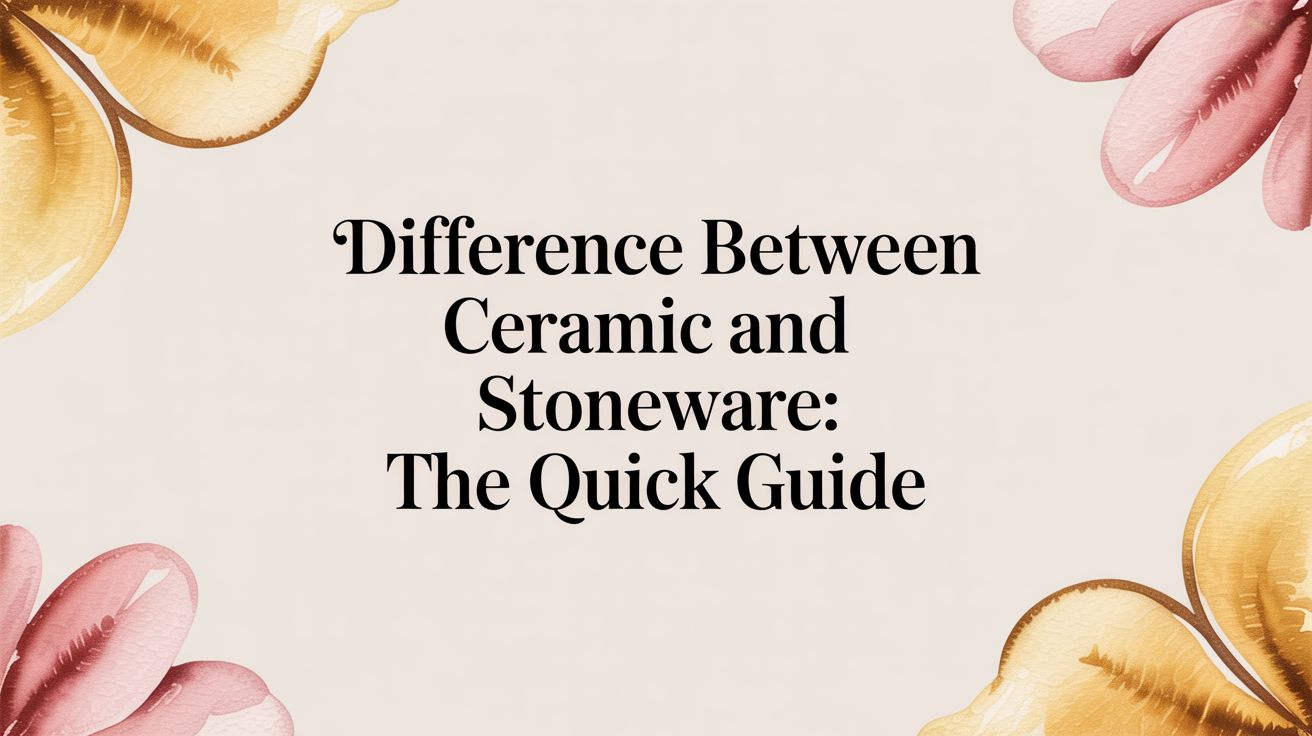 The Difference between Ceramic and Stoneware: The Quick Guide – Fluent ...
