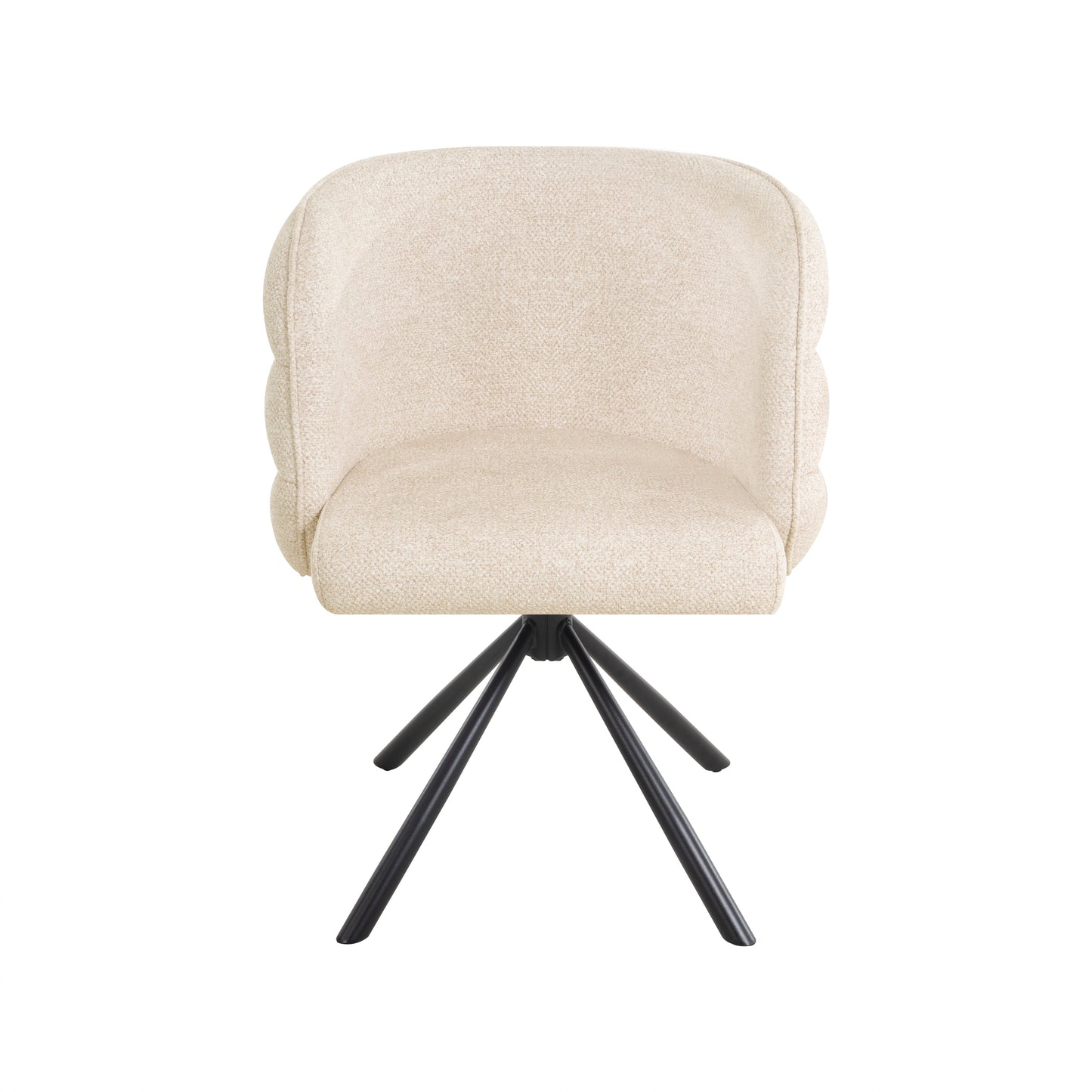 270° Swivel Home Office Desk Chairs Set of 2 Beige Streamdale Furniture