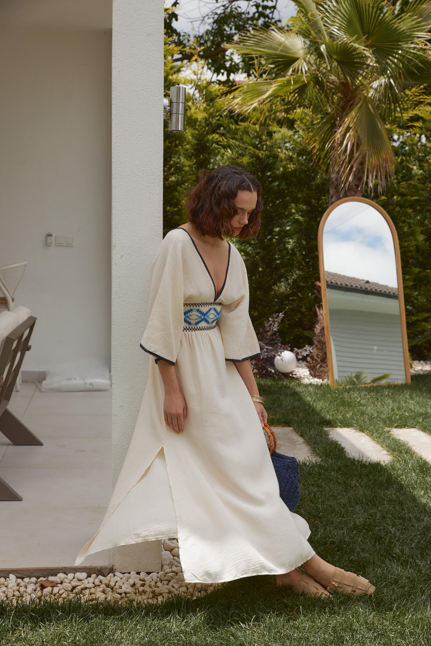 Embroidered Summer Dress Soléa