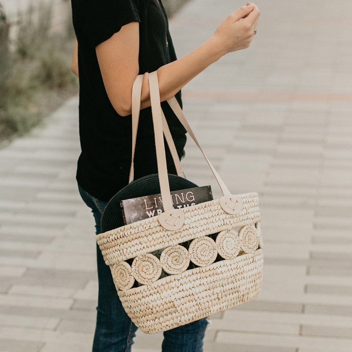 Essential Companion Leather Straps Tote Bag - Fluent Trends
