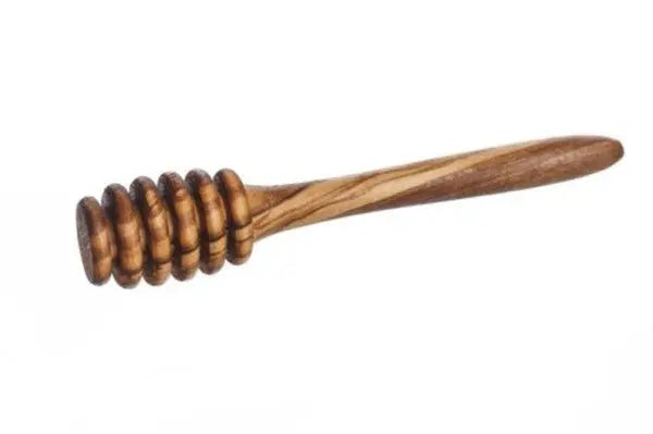 Olive Wood Honey Pot w/Honey Dipper - Fluent Trends