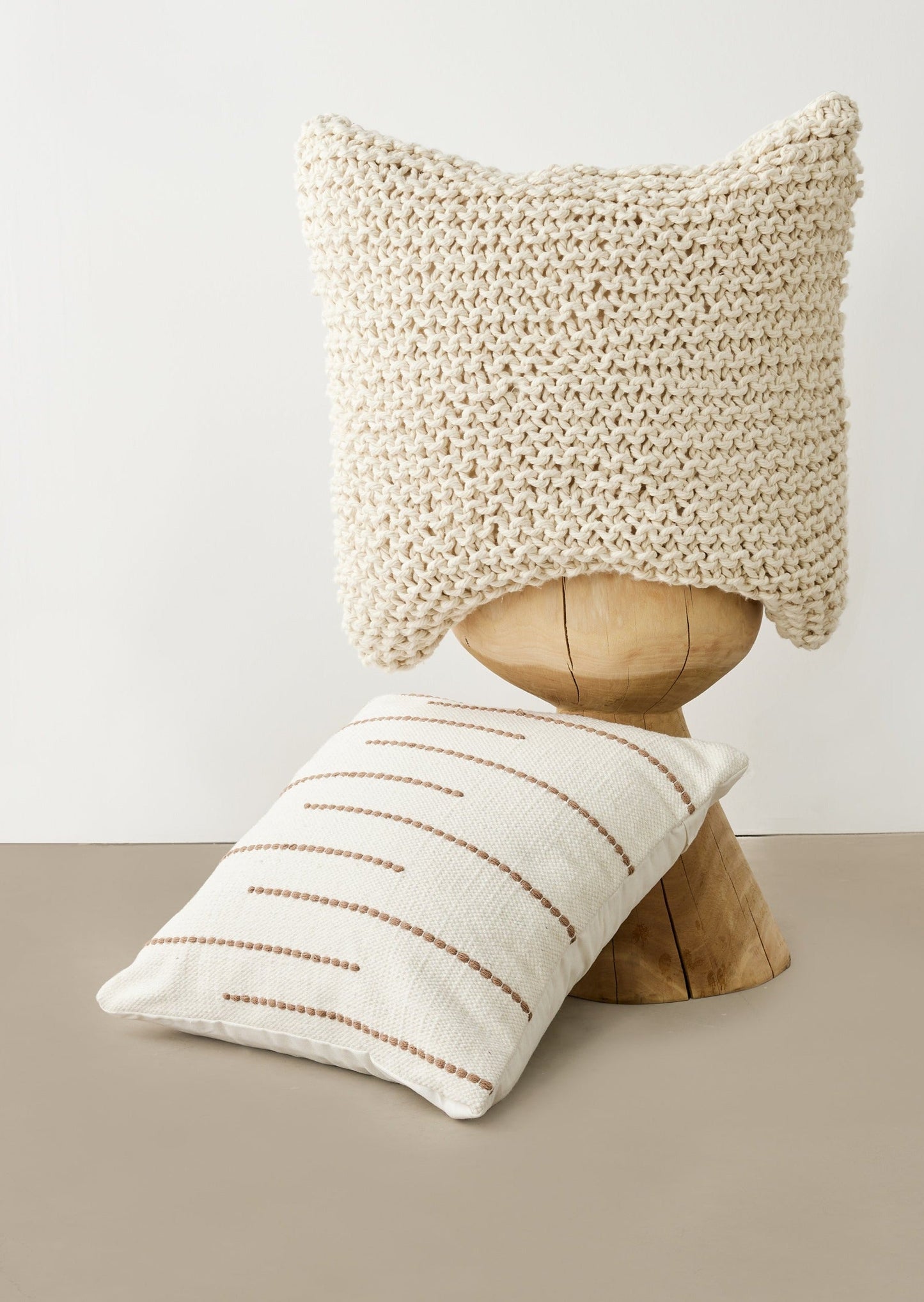Zuri Hand-Loomed Wool Throw Pillow Kanju Interiors