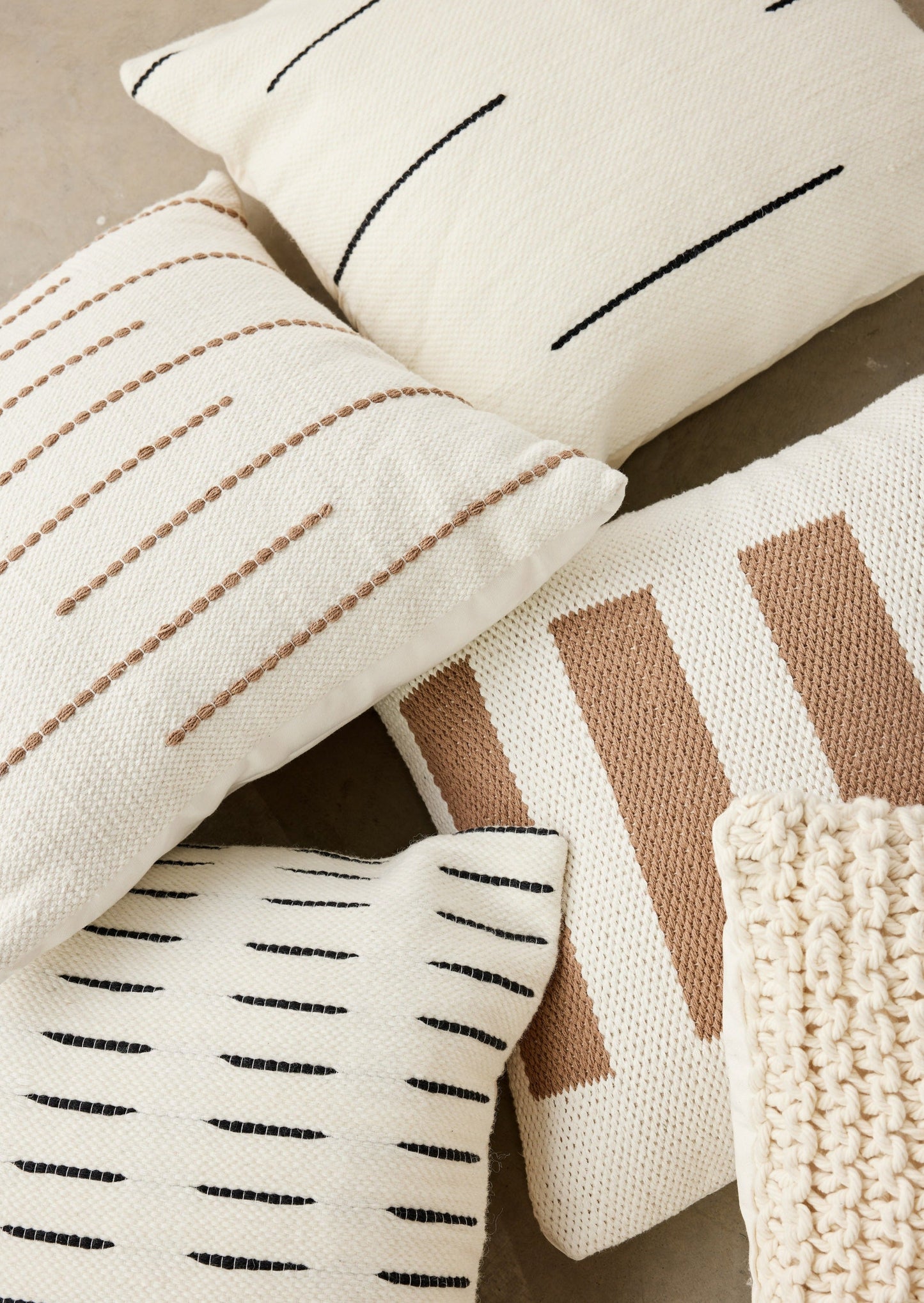 Zuri Hand-Loomed Wool Throw Pillow Kanju Interiors