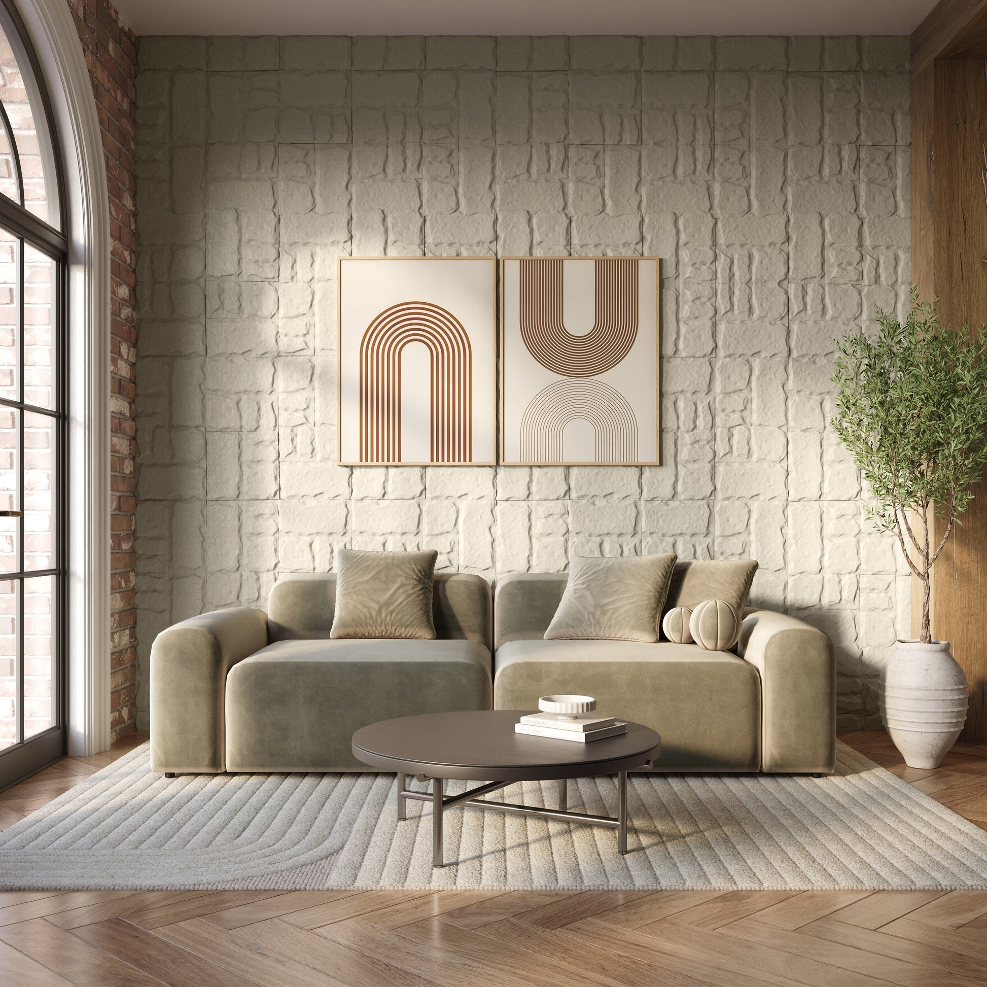 MAYA Concrete Stone Wall Tile - Fluent Trends