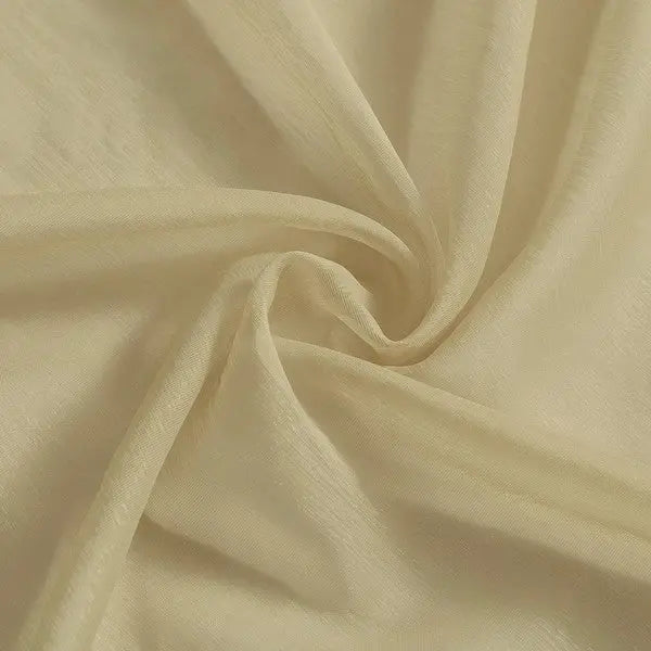 Gold Sheer Window Grommet Curtain Set - Fluent Trends