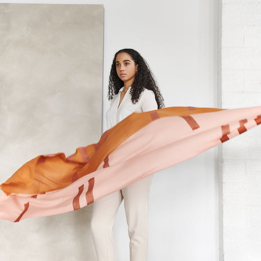 Canyon Hand Woven Merino Silk Soft Scarf