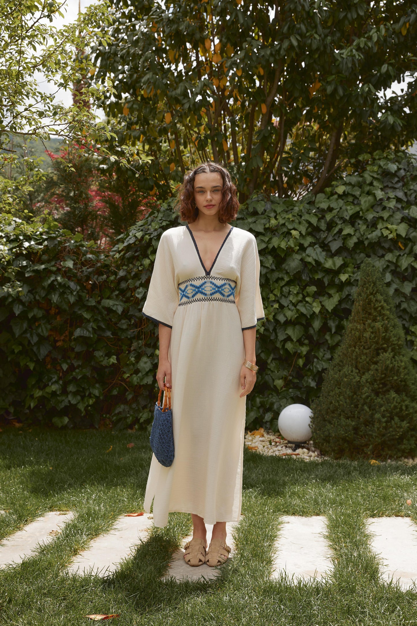 Embroidered Summer Dress Soléa