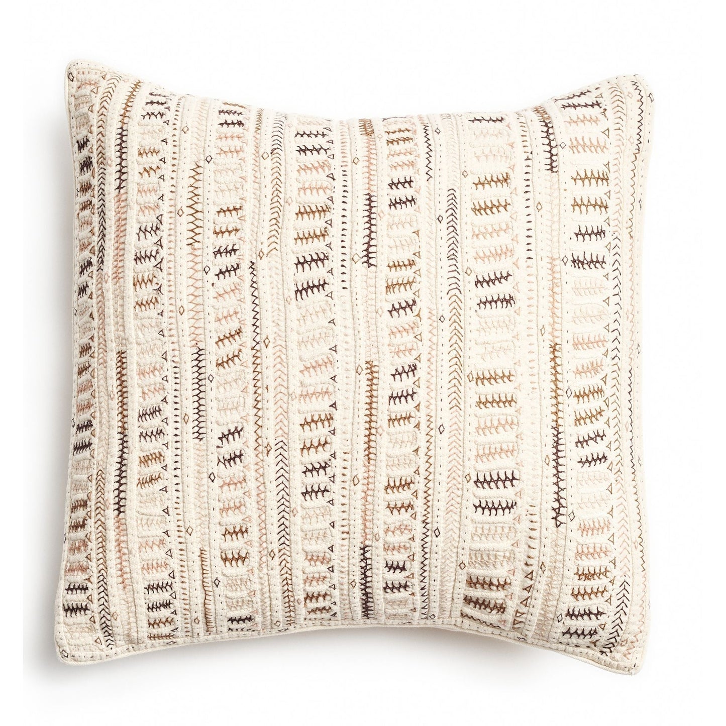 Dahli Brown Hand Embroidered Pillow - Fluent Trends