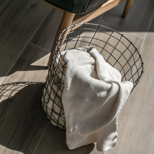 308 - Round Iron Basket - Fluent Trends