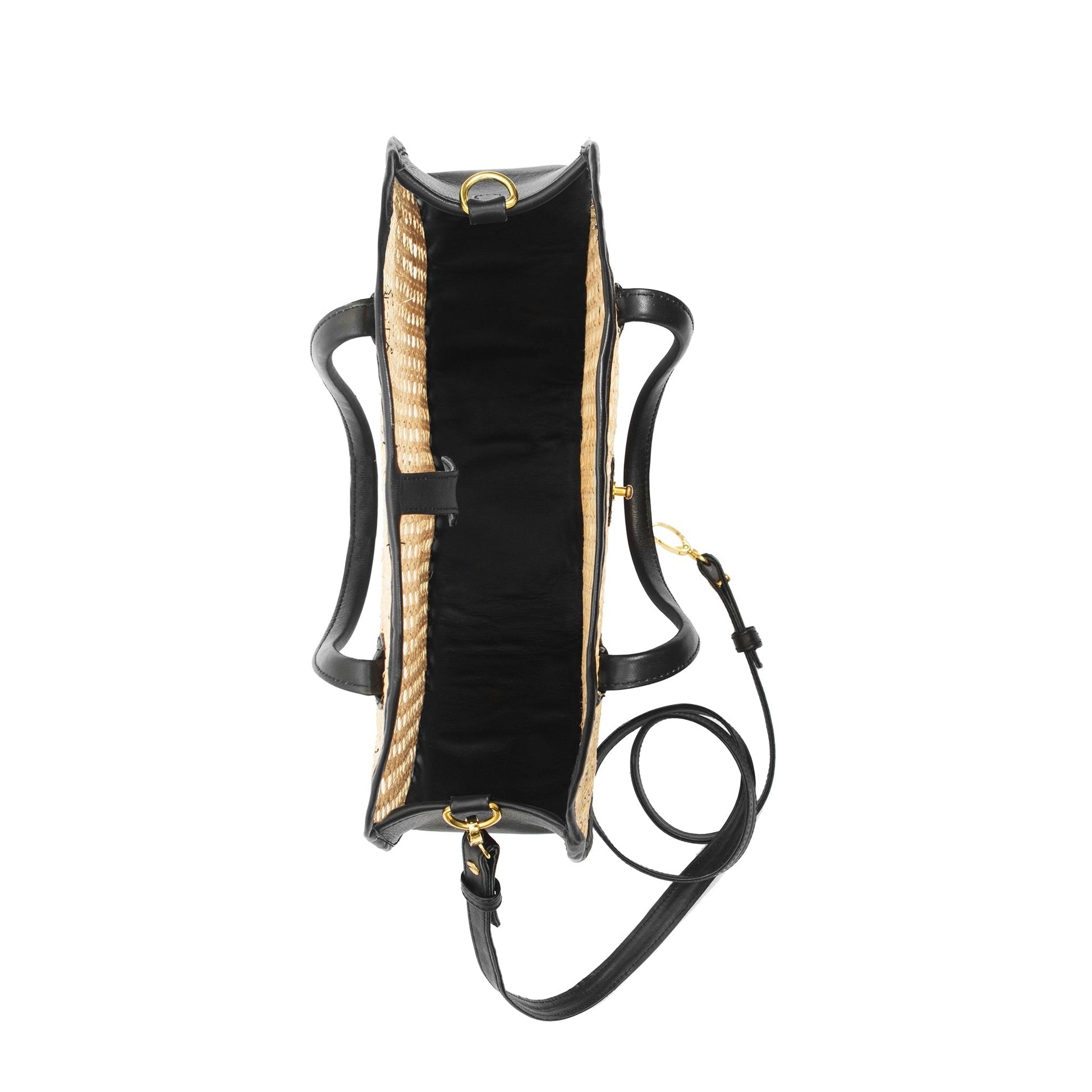 Round Rattan Leather Crossbody - Fluent Trends