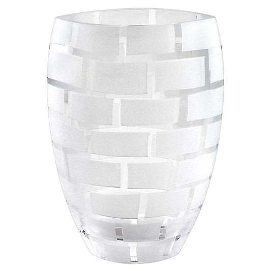 12" Clear Cylinder Lead Free Crystal Table Vase - Fluent Trends