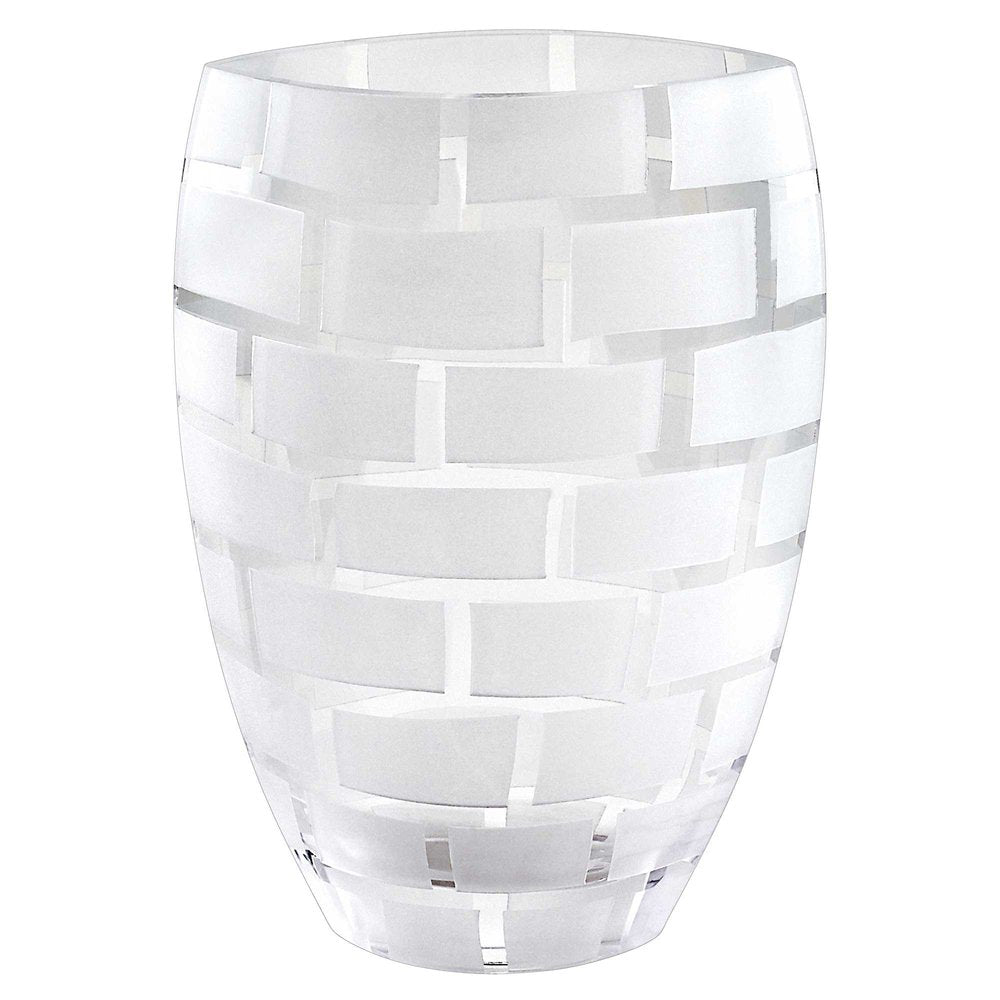 12" Clear Cylinder Lead Free Crystal Table Vase HomeRoots