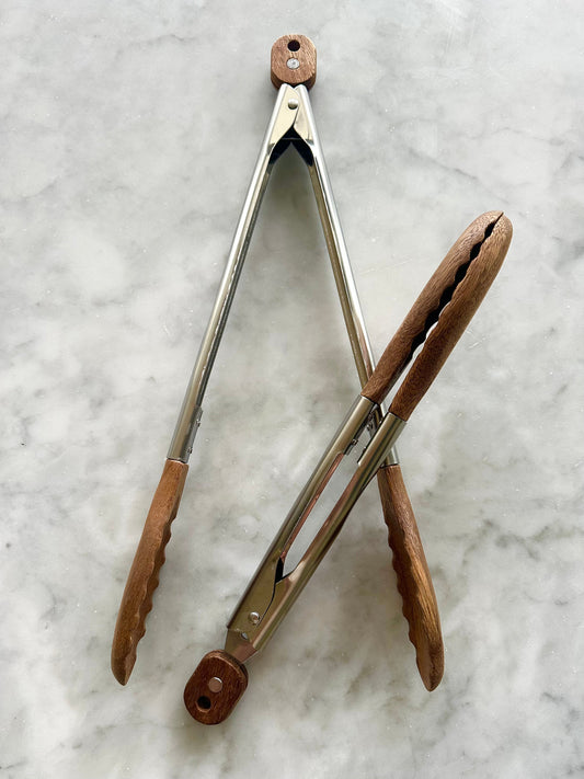 Acacia Wood Tongs, Set of 2 - Fluent Trends