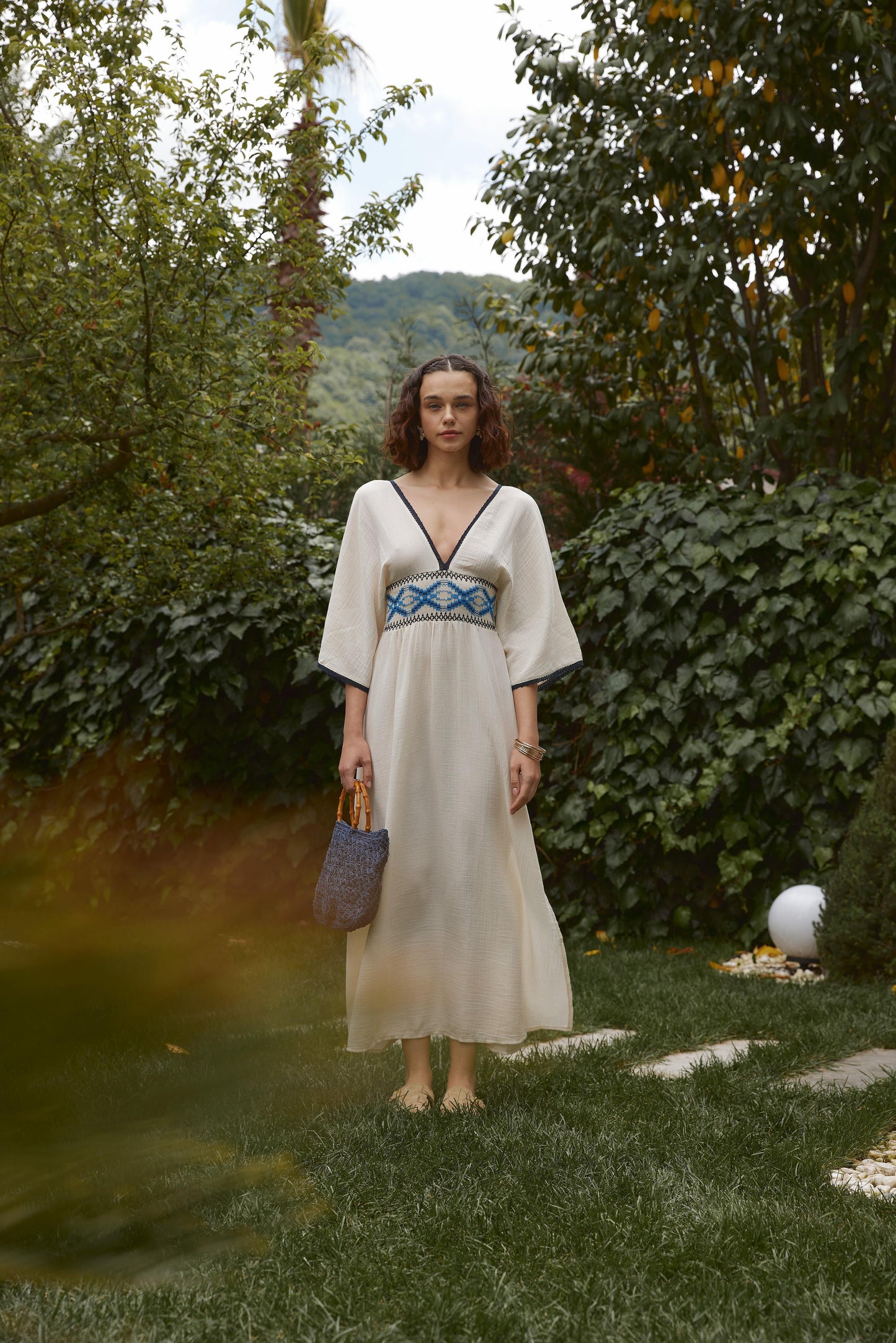Embroidered Summer Dress Soléa