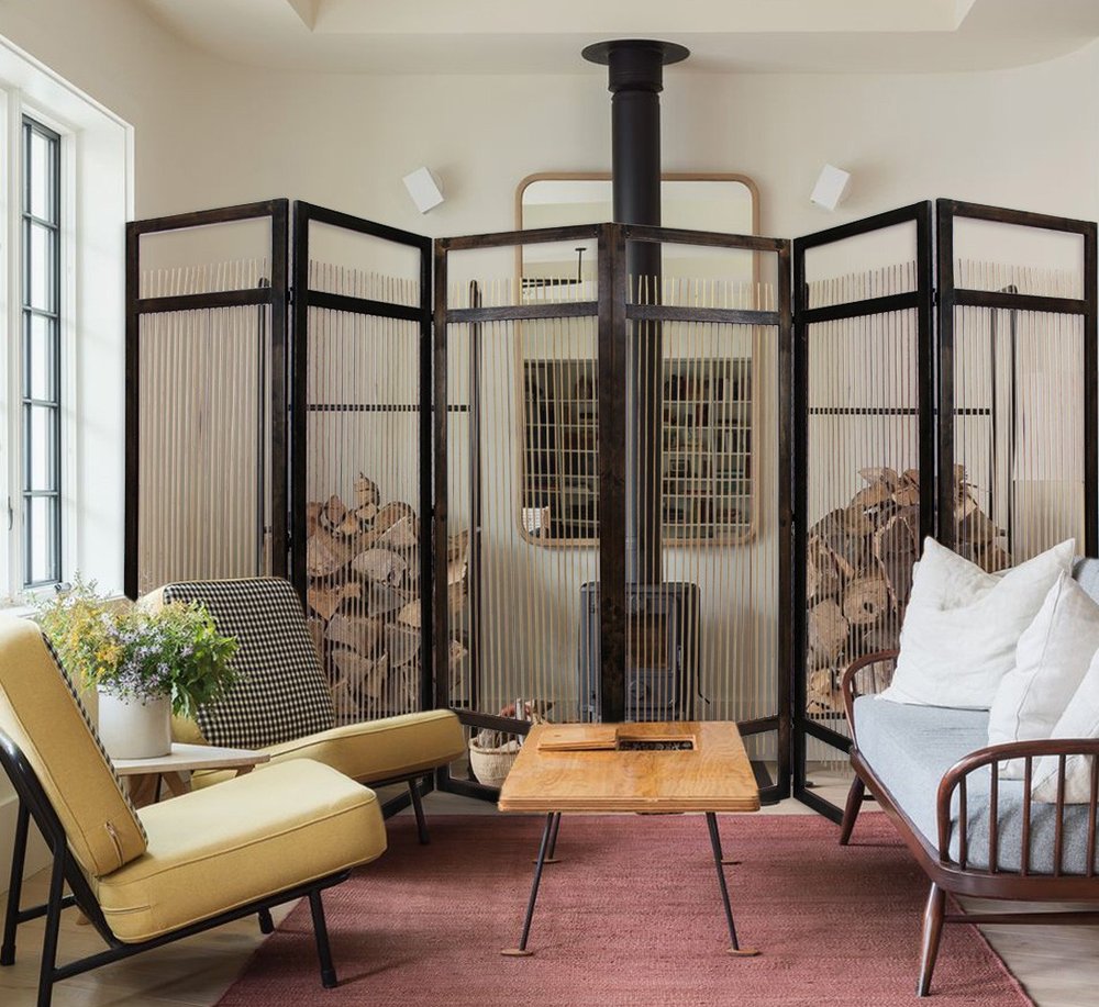 Light and Dark Rattan Three Panel Room Divider Screen HomeRoots