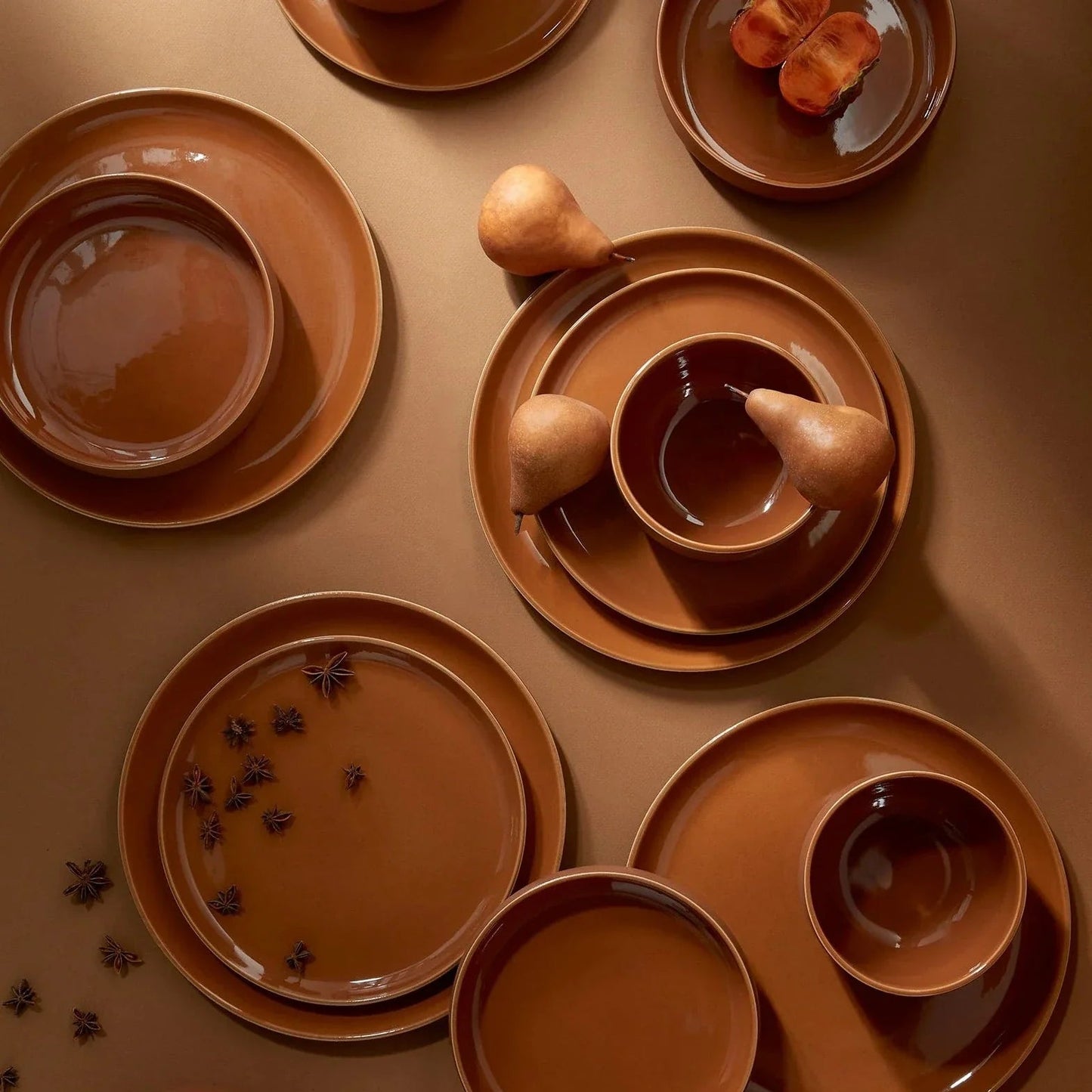 S/4 Tunisian Dinner Plate - Terracotta - Fluent Trends