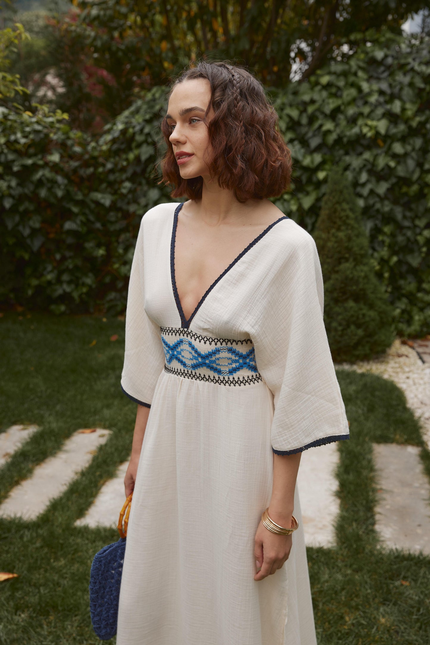 Embroidered Summer Dress Soléa