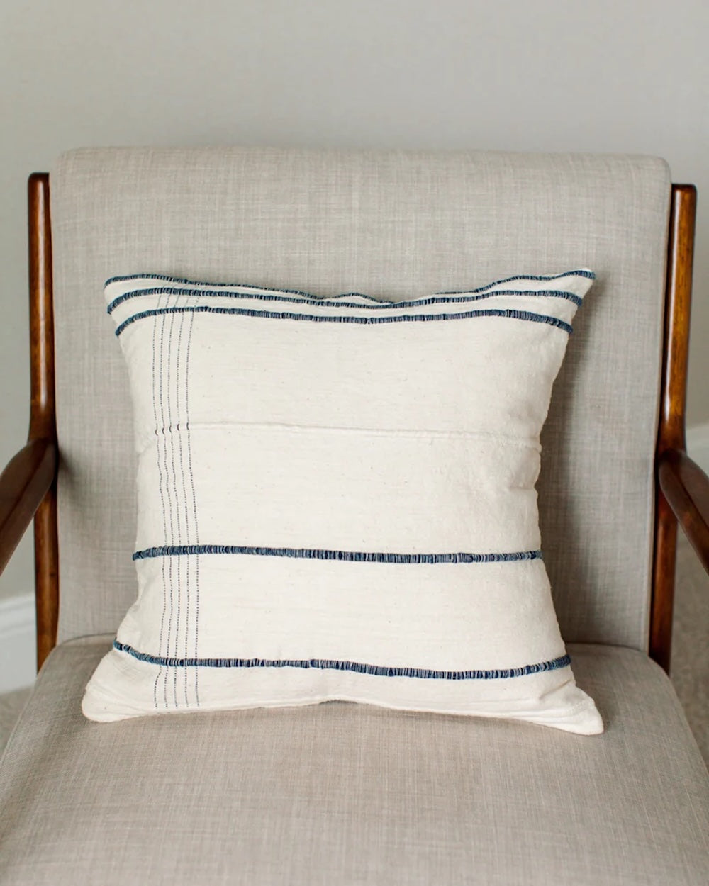 18" Ribbons Throw Pillow Cover Powered by People