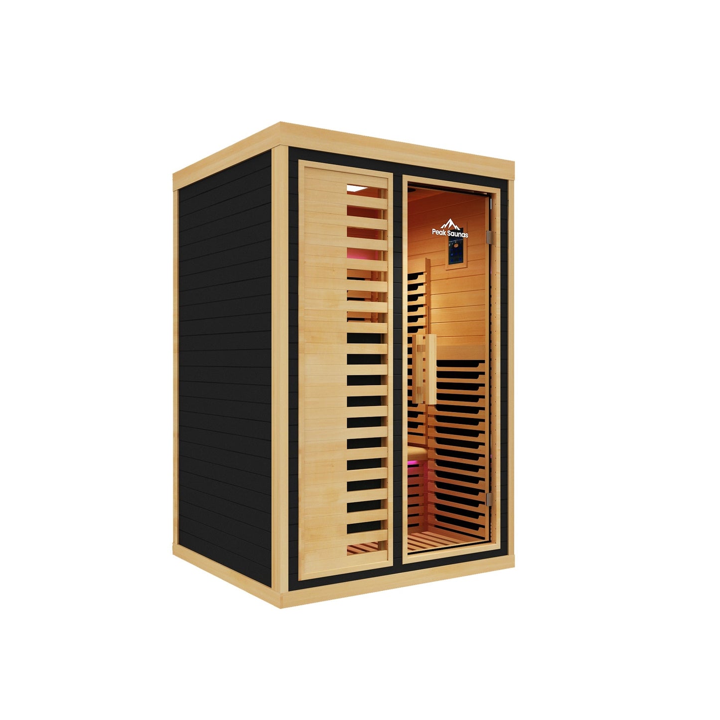 Peak Saunas Everest 2-Person Full Spectrum Infrared XL Medical-Grade Red Light Peak Wellness USA