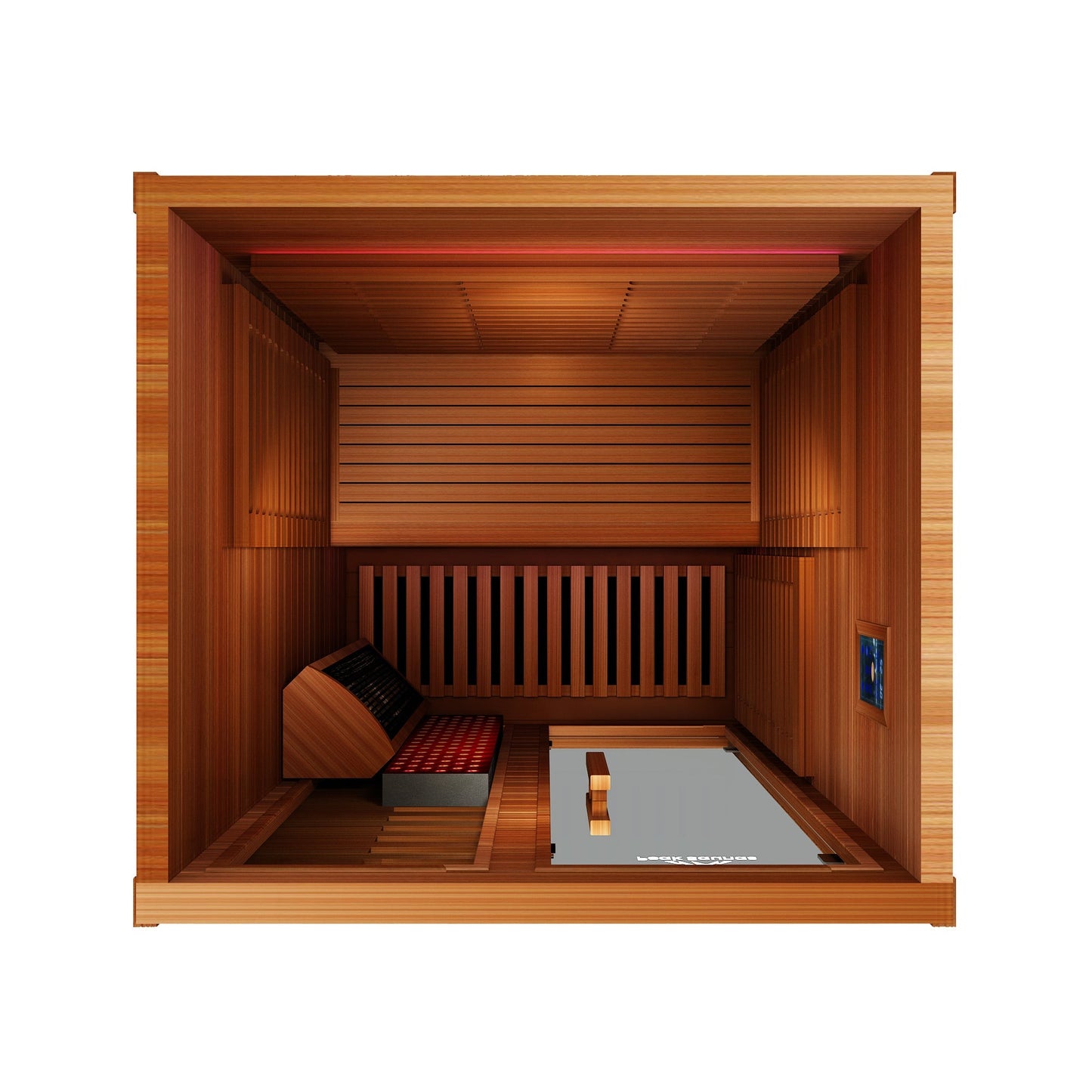 Peak Saunas Fuji 2-Person Full Spectrum Infrared Sauna with XL Medical-Grade Red Light Therapy & Smart WiFi App Control Peak Wellness USA