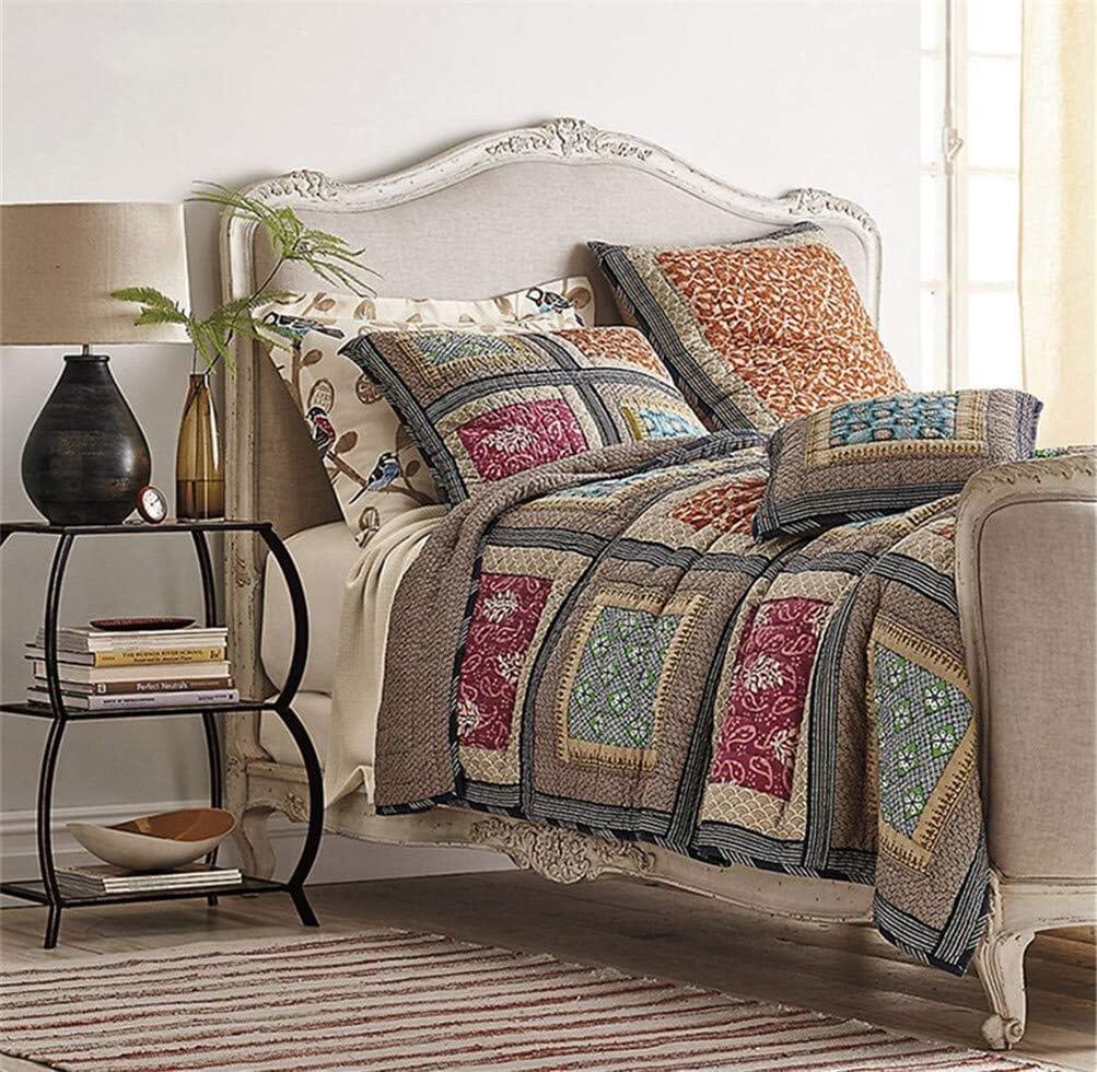 Dada Bedding Gallery of Roses Floral Bohemian Cotton Patchwork Bedspread Set (JHW-546) DaDalogy Bedding Collection