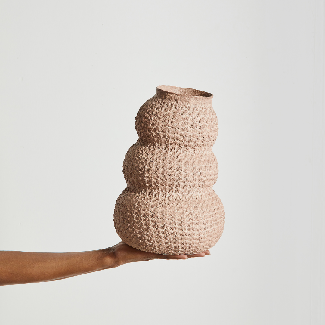 Urbi Tiered Papier Flower Vase Kanju Interiors