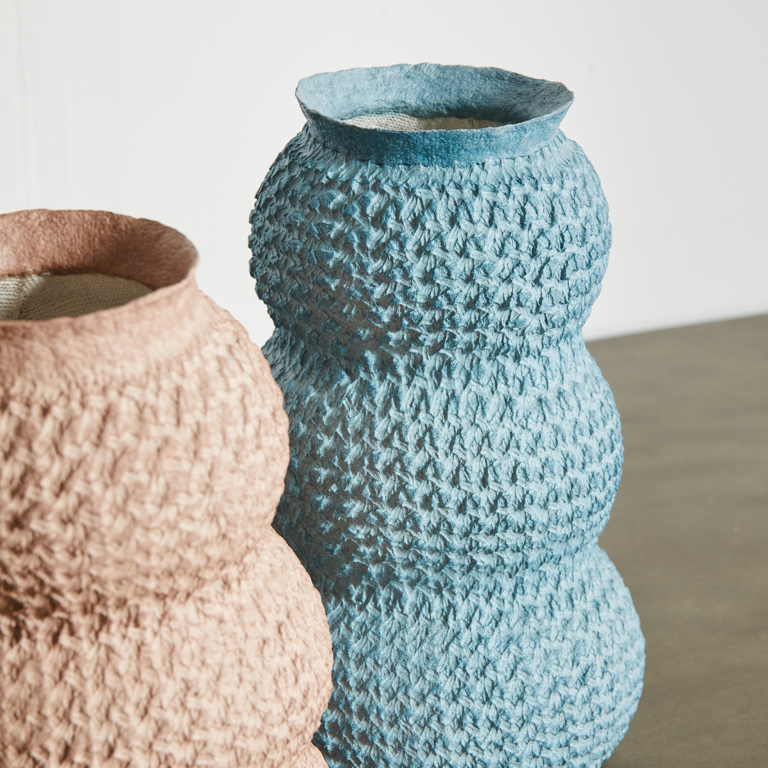 Urbi Tiered Papier Flower Vase Kanju Interiors