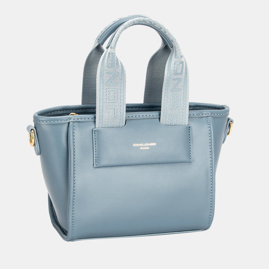 David Jones Small Handbag with Embossed Pattern Handles - Fluent Trends