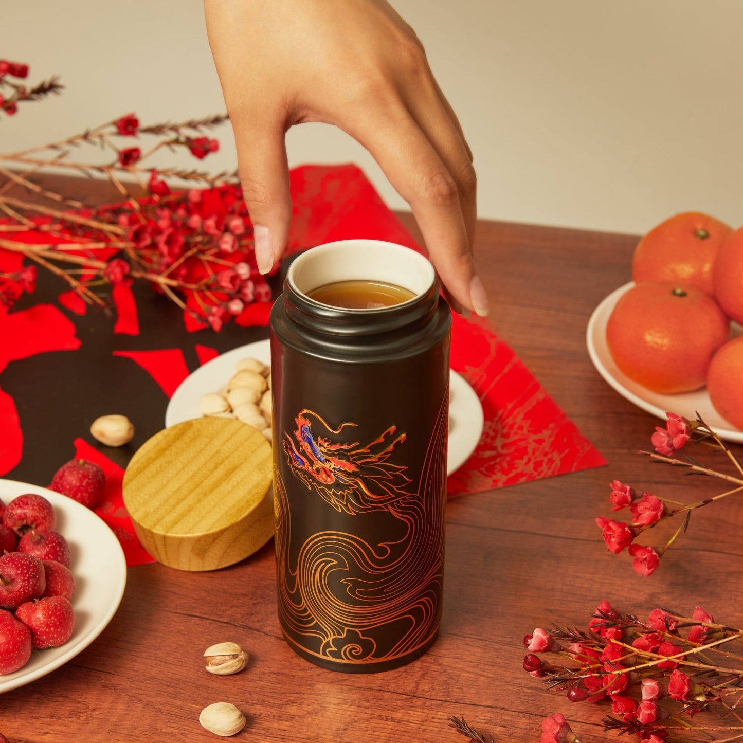 ACERA Vibrant Dragoncloud Ceramic Tumbler - Fluent Trends
