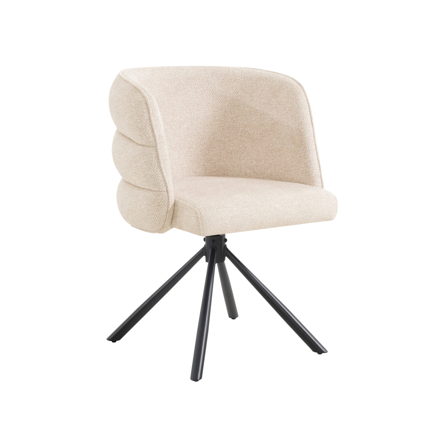 270° Swivel Home Office Desk Chairs Set of 2 Beige Streamdale Furniture