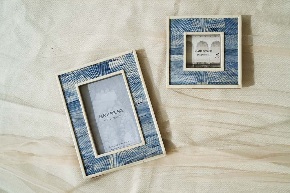 Neela 4x6 Picture Frame - Carved Bone - Fluent Trends