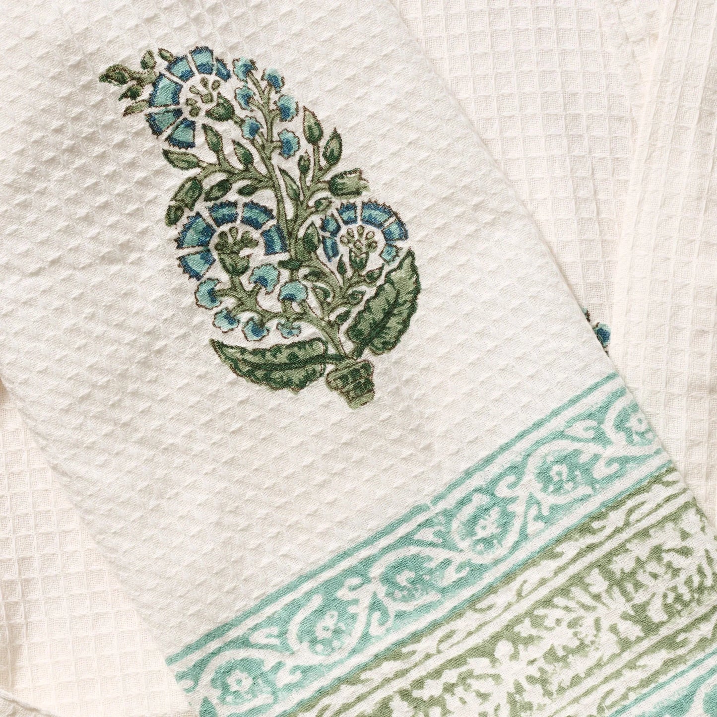 Pera Blockprint Cotton Robe - Fluent Trends