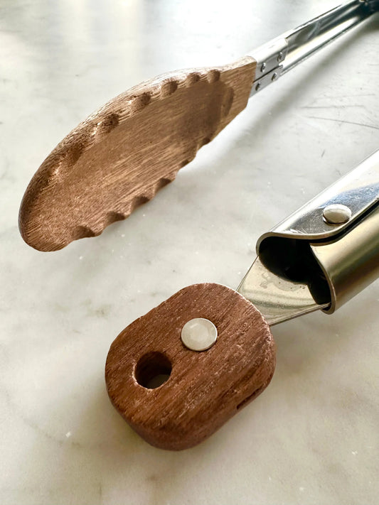 Acacia Wood Tongs, Set of 2 - Fluent Trends