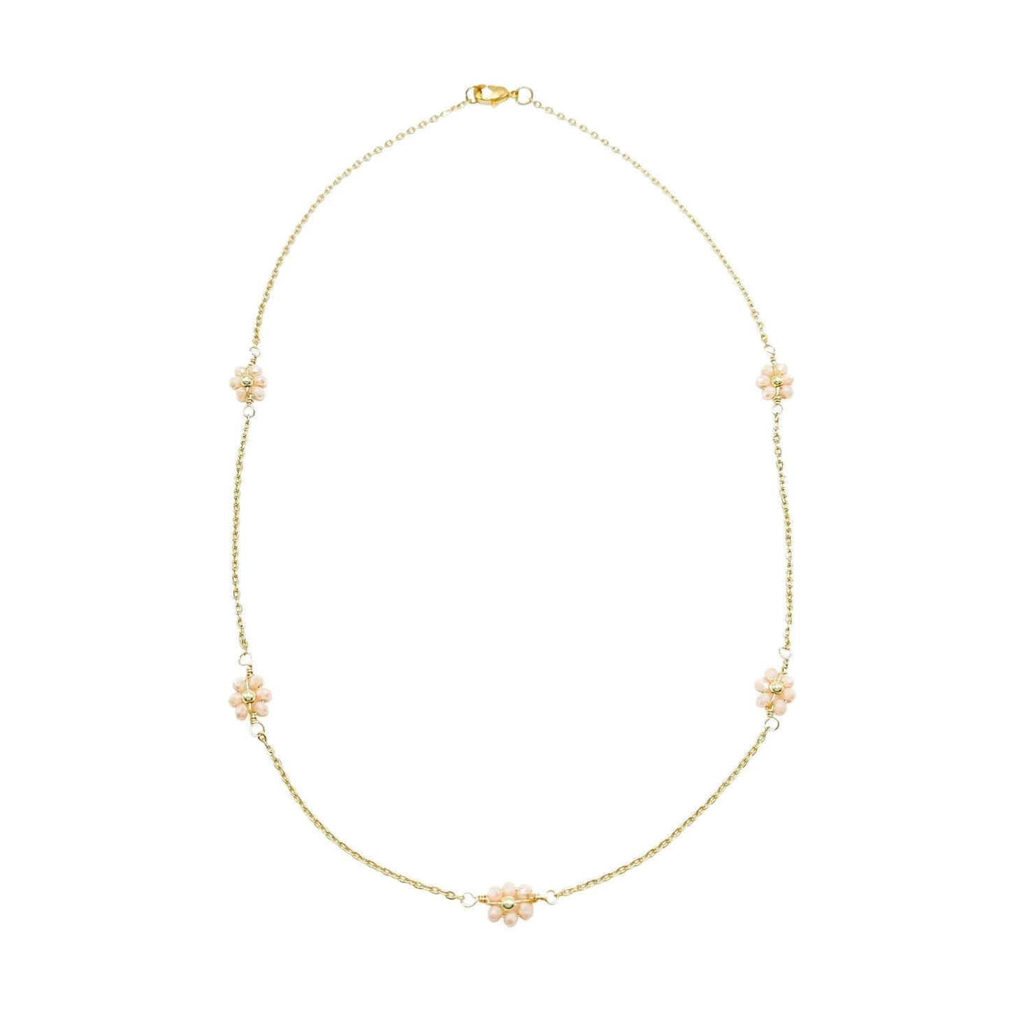 Daisy gold necklace - Fluent Trends Necklaces
