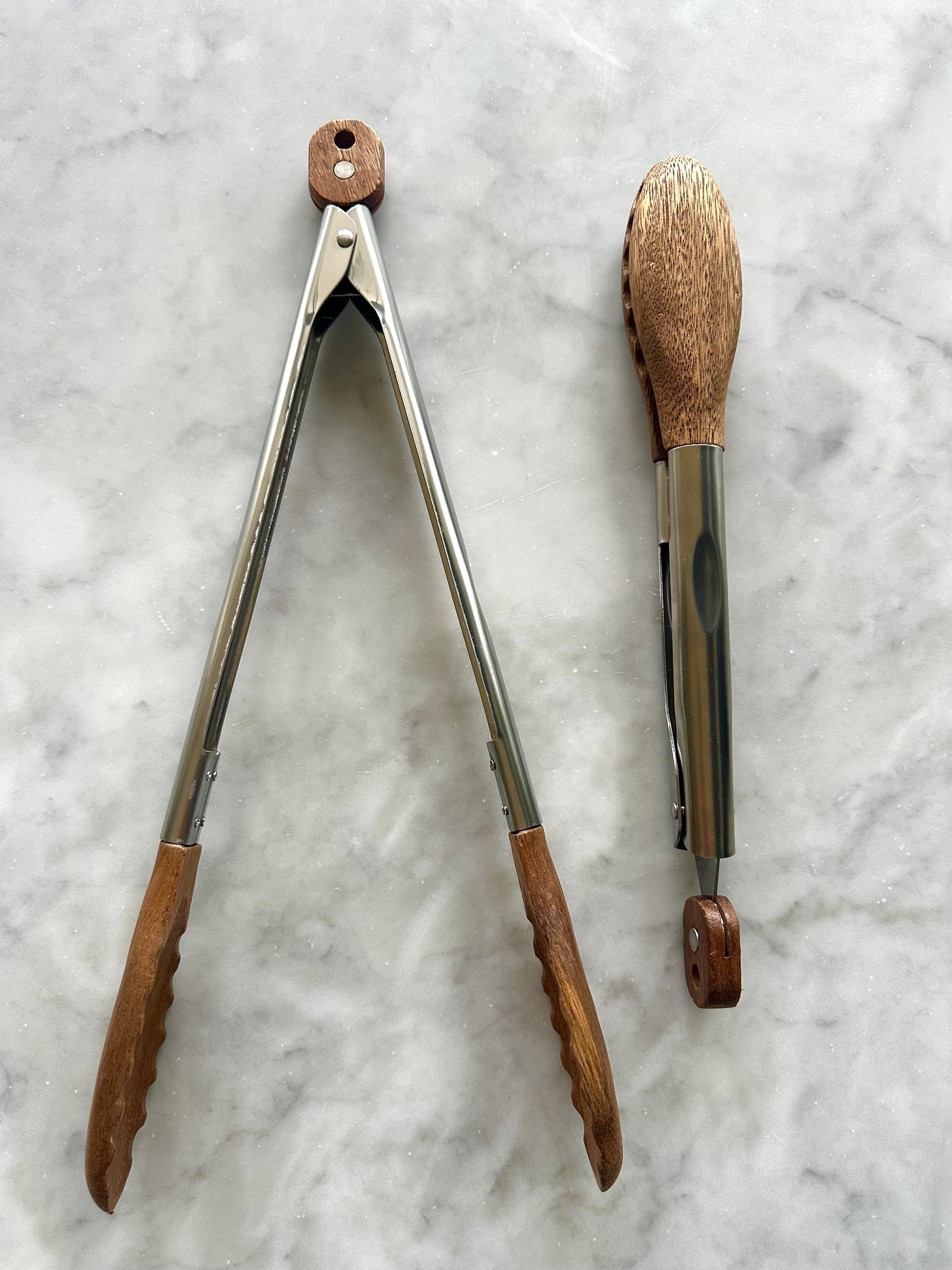 Acacia Wood Tongs, Set of 2 - Fluent Trends