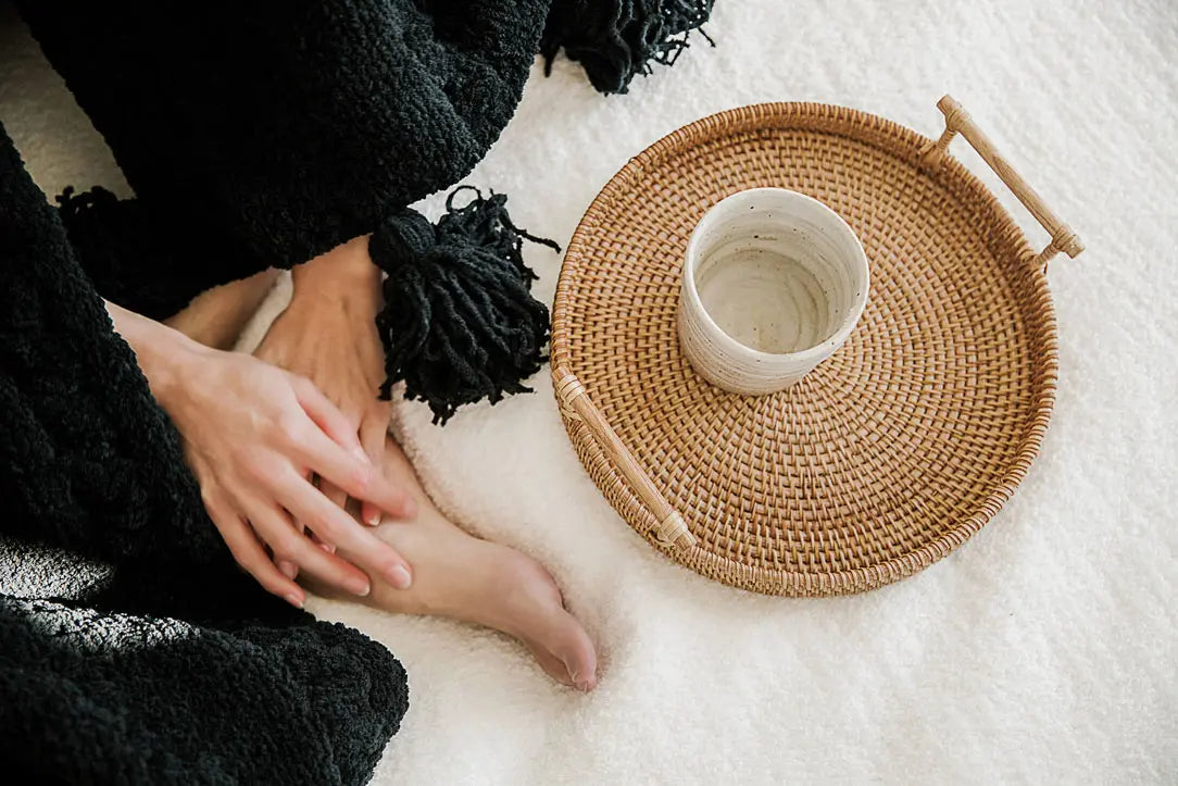 Braided Pom Pom Throw Sunday Citizen