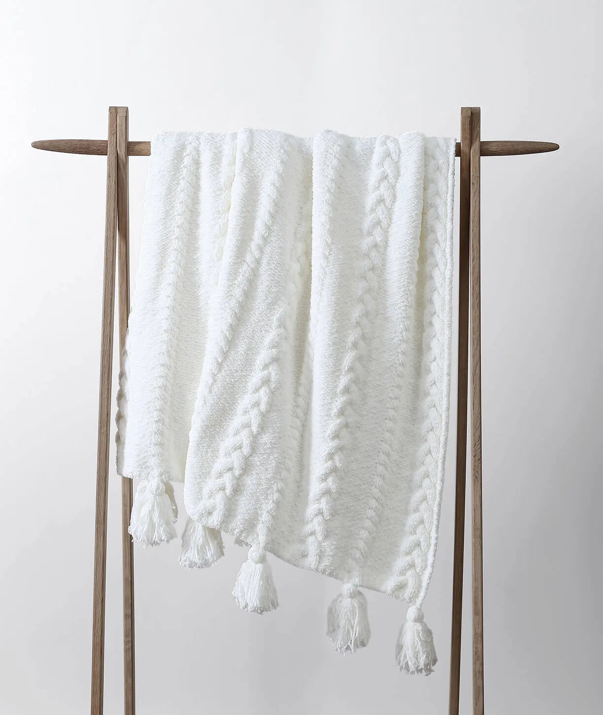 Braided Pom Pom Throw Sunday Citizen