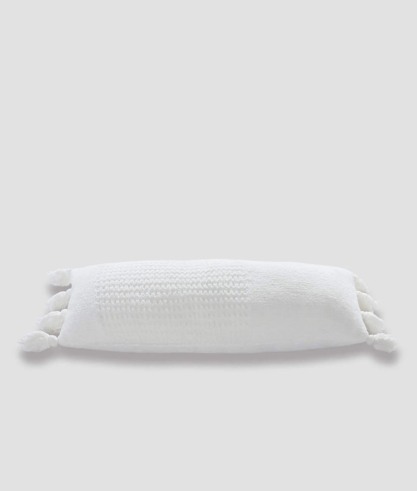 Braided Pom Pom Lumbar Pillow - Fluent Trends
