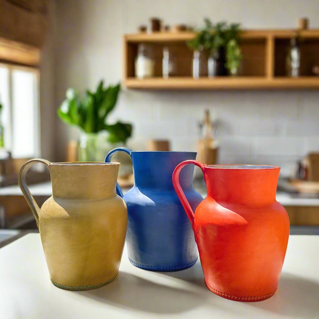 Verano | Leather Carafe Set (3) Bati