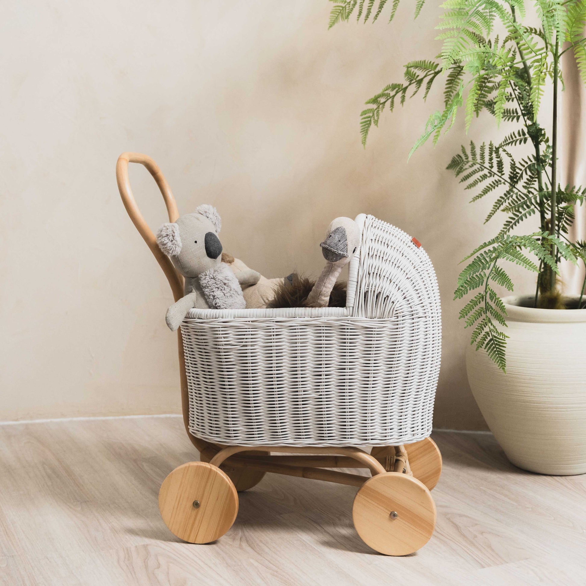 Colette Doll Stroller - White - Fluent Trends