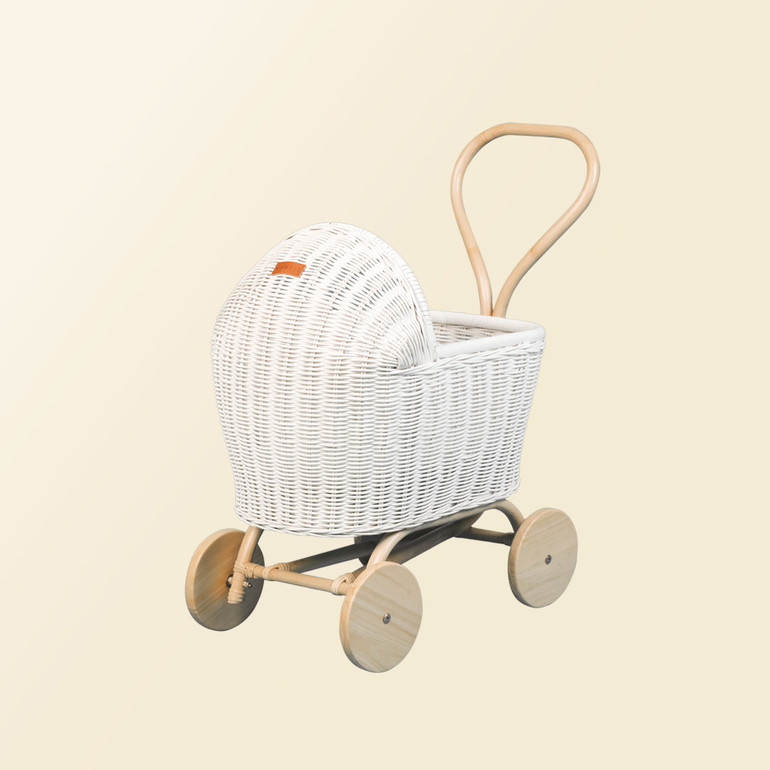 Colette Doll Stroller - White - Fluent Trends