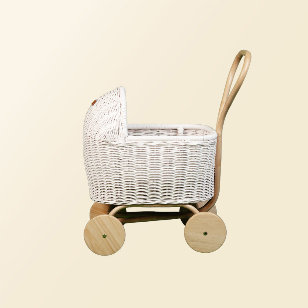 Colette Doll Stroller - White - Fluent Trends