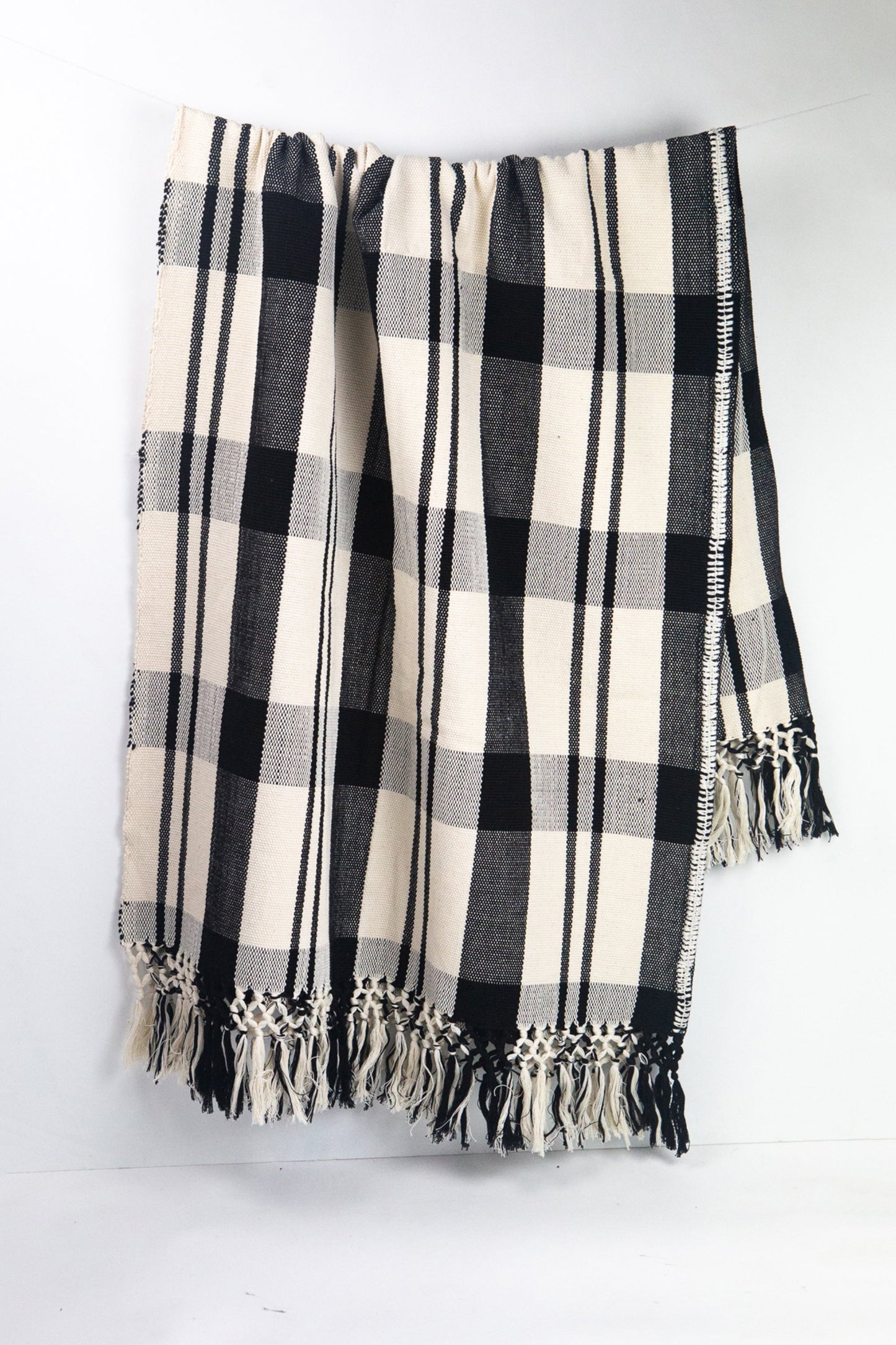 Cecilia Striped Cotton Throw Blanket Archive New York