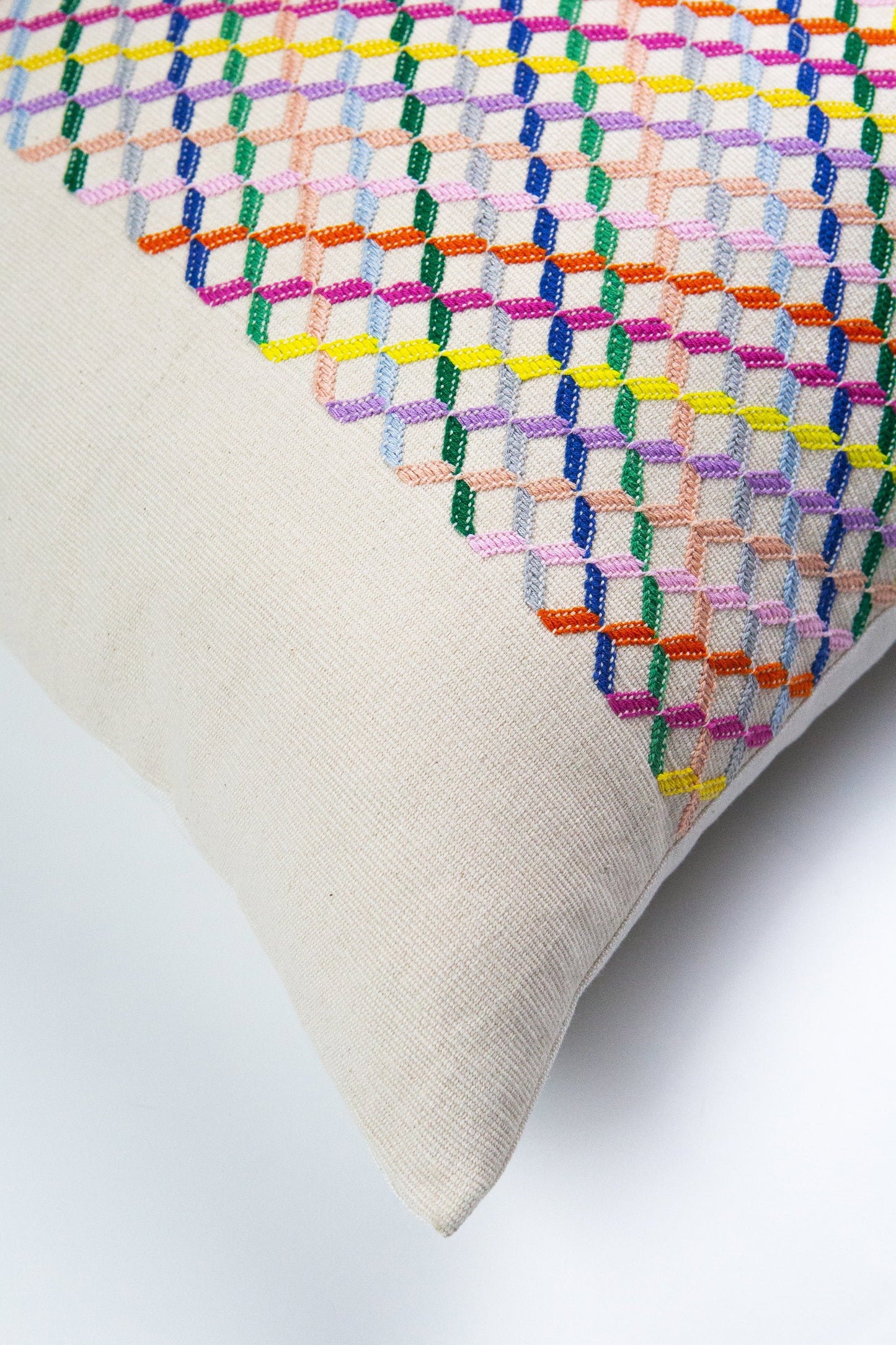 Cotzal Paneled Square Pillow Archive New York