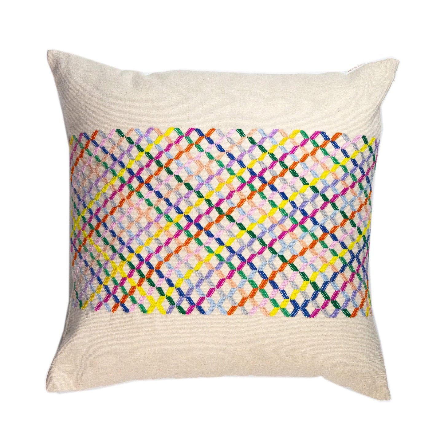 Cotzal Paneled Square Pillow Archive New York