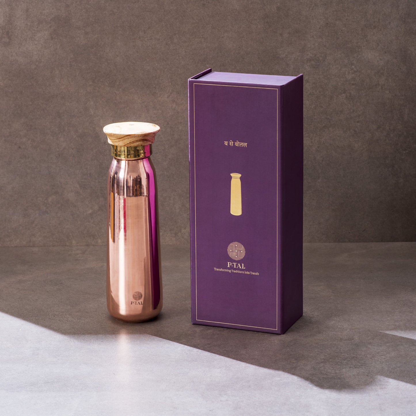 Copper Bottle, 100% Leakproof Copper Water Bottle Powered by People