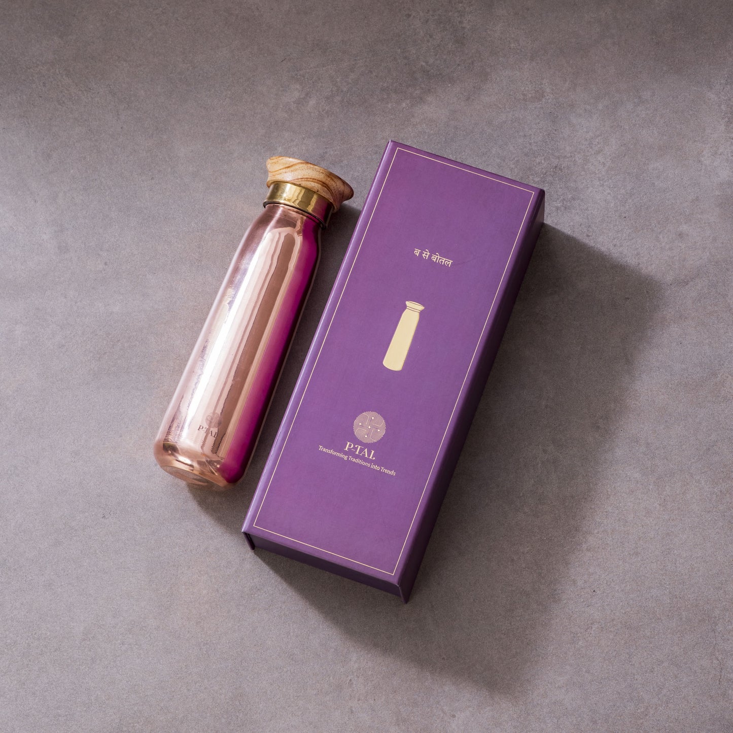 Copper Bottle, 100% Leakproof Copper Water Bottle Powered by People