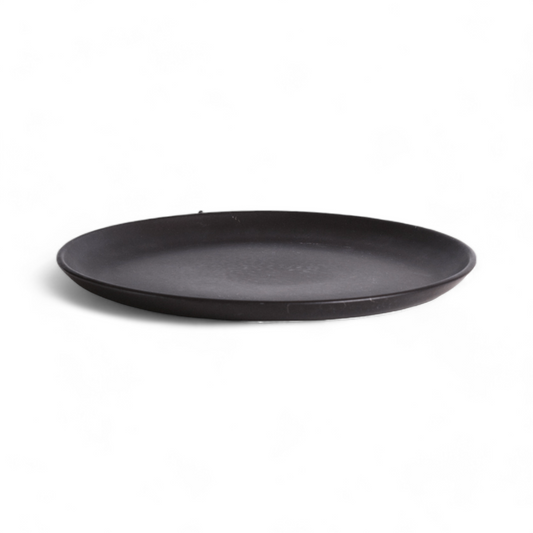 S/4 Tunisian Dinner Plate - Matte Black - Fluent Trends