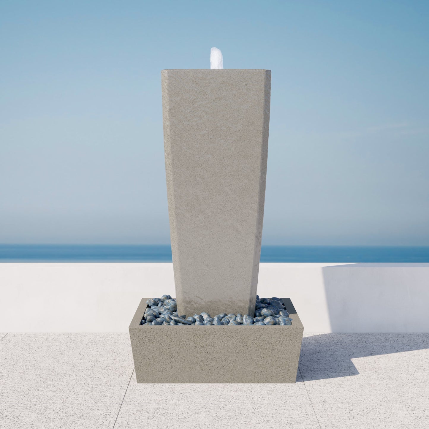 Vasa 52in StoneCast Fountain Set - Fluent Trends
