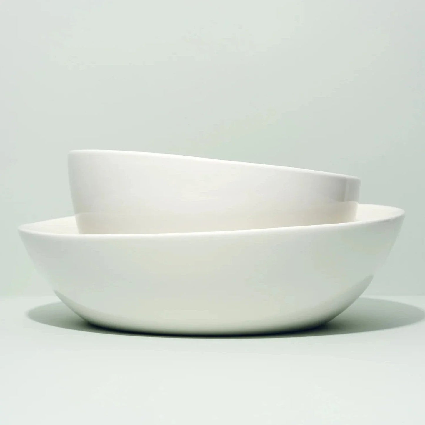 Slanted Serving Bowl - White - Fluent Trends